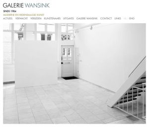 Huisstijl en website voor Galerie Wansink