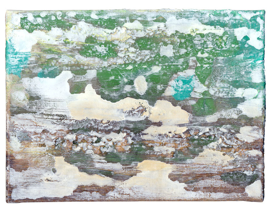 Vliegen boven Duitsland. Acryl op doek, 2012. Prive-collectie, Nijmegen