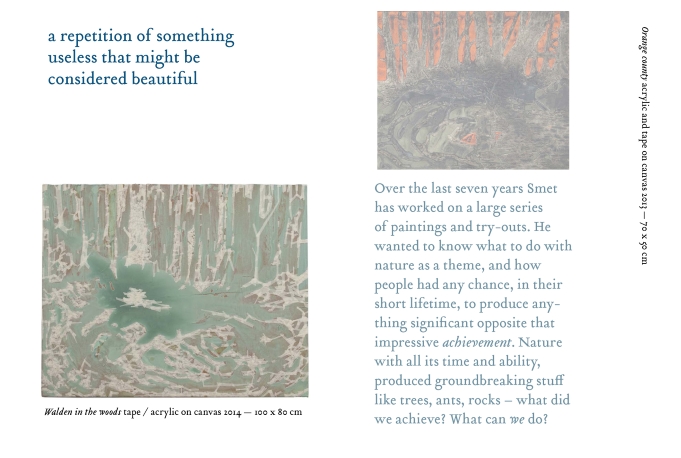 A repetition of something useless that might be considered beautiful